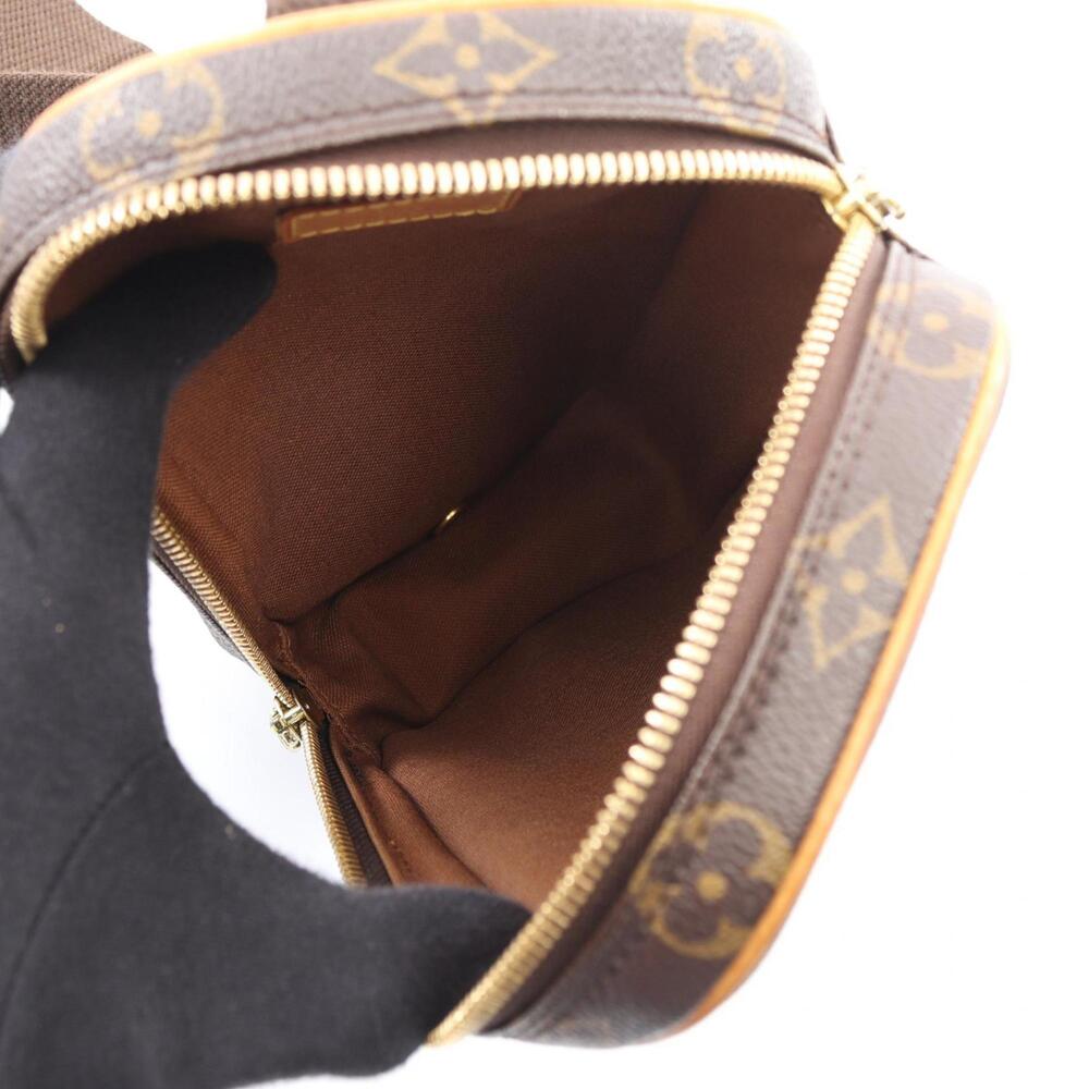 LOUIS VUITTON Authentic Brown Monogram Leather Pochette Fanny Pack - Picture 3 of 10